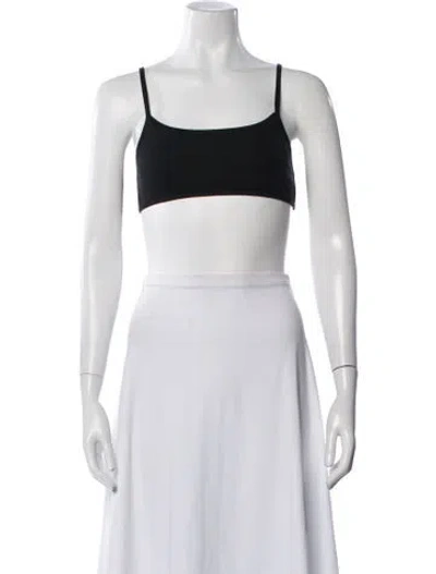 Pre-owned Helsa Scoop Neck Sleeveless Sports Bra In White