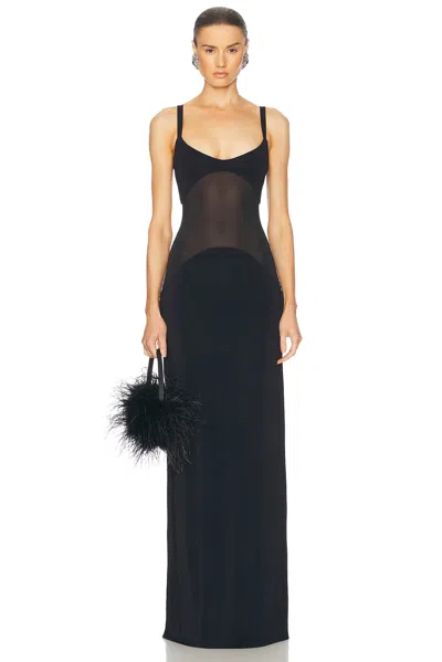 HELSA SHEER KNIT CURVE MAXI DRESS