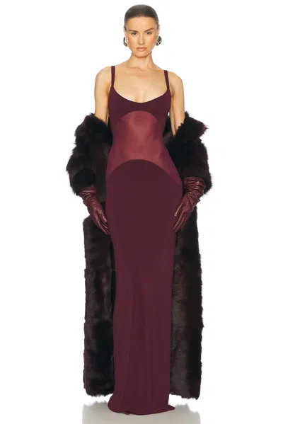 HELSA SHEER KNIT CURVE MAXI DRESS