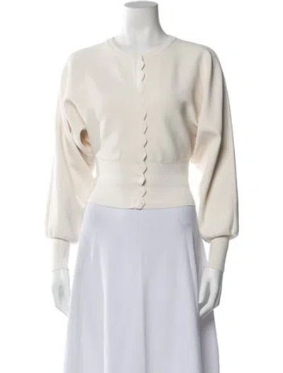 Pre-owned Helsa Silk Crew Neck Sweater In Neutral