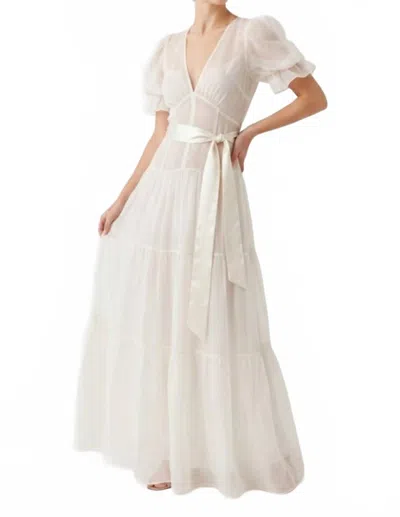 Helsa Silky Halter Dress In Butter Yellow In White