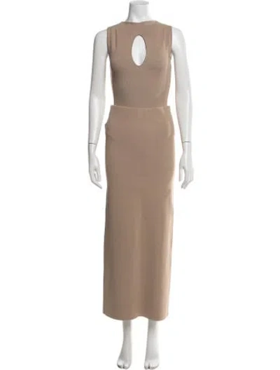 Pre-owned Helsa Skirt Set In Neutrals