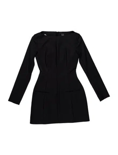 Pre-owned Helsa Strapless Mini Dress In Black