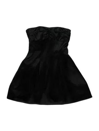 Pre-owned Helsa Strapless Mini Dress W/ Tags In Black