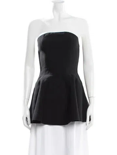 Pre-owned Helsa Strapless Top In Black