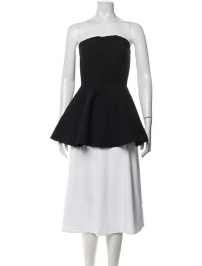 Pre-owned Helsa Strapless Top In Black