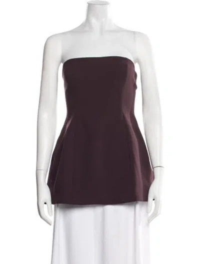 Pre-owned Helsa Strapless Top W/ Tags In Purple