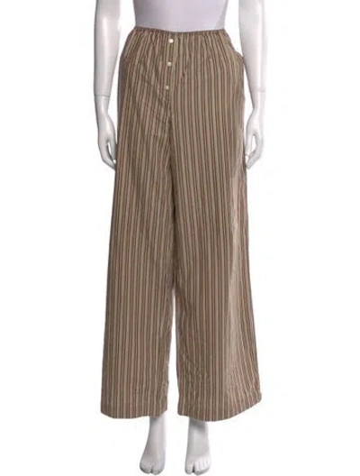 Pre-owned Helsa Striped Wide Leg Pants In Multi