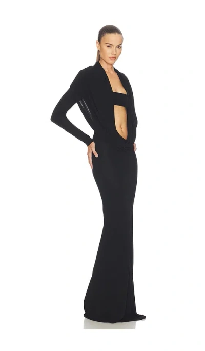 Helsa Svetlana Jersey Gown In Blue