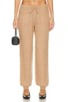 Helsa Taiki Cable Pants In Cinnamon