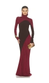 Helsa The Abstraction Color Blocked Jersey Dress