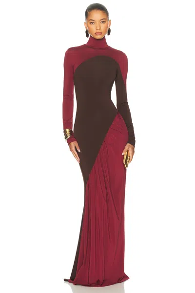 HELSA THE ABSTRACTION COLOR BLOCKED JERSEY DRESS