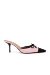Helsa The Bow Mule In Pink & Black