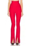 Helsa The Cigarette Pant In Lipstick Red