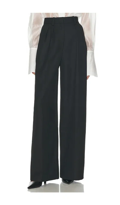 Helsa The Double Pleat Trouser In Black