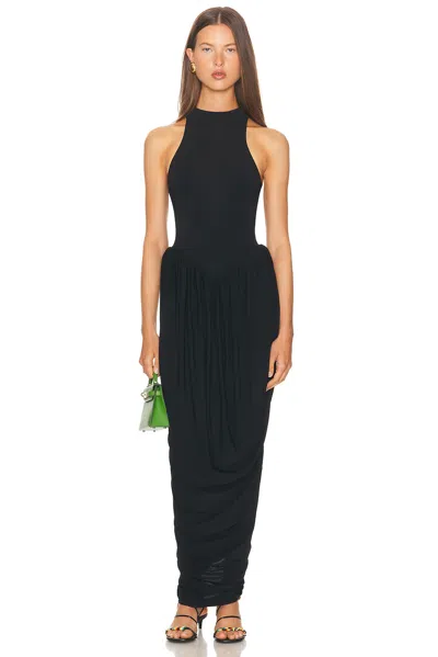 Helsa The Duchess Jersey Dress In Black