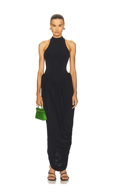 Helsa The Duchess Jersey Dress In Black