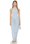 Helsa The Duchess Jersey Dress In Blue