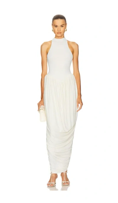 Helsa The Duchess Jersey Dress In White