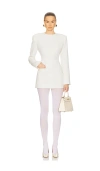 Helsa The Heavy Crepe Suit Dress In 象牙白