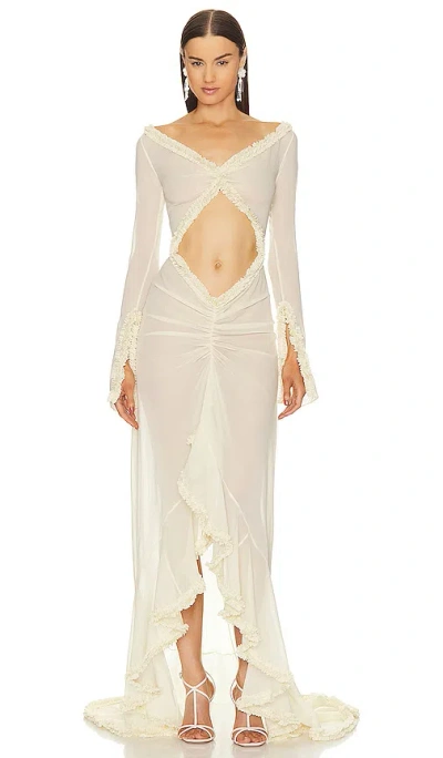 Helsa The Hilma Gown In Yellow
