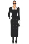 Helsa The Hourglass Coat In Black