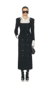Helsa The Hourglass Coat In Black