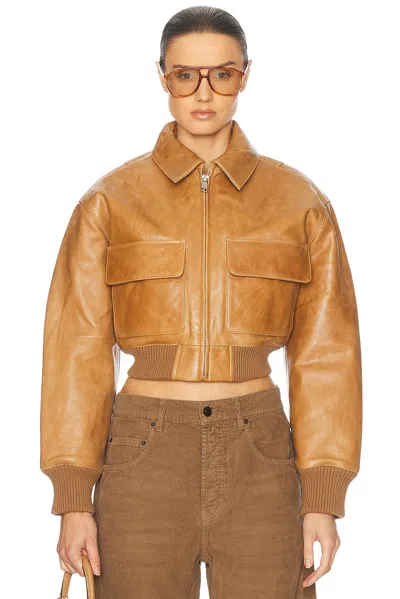 HELSA THE LEATHER BOMBER JACKET