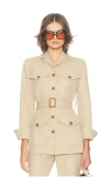 Helsa The Leisure Suit Jacket In Brown