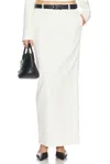 Helsa The Long Trouser Skirt In Cream
