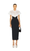 Helsa The Marchioness Midi Dress In Green