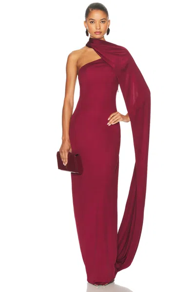 HELSA THE MUSE CAPE JERSEY DRESS