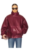 Helsa The Oversized Leather Bomber