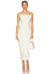 Helsa The S Curve Dress With Bow In Cream