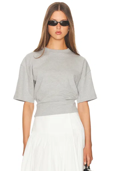 Helsa The Sculpted Tee In Gray