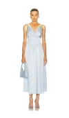 Helsa The Silk Celeste Dress In Blue