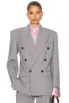 Helsa The St Germain Suit Jacket In Gray
