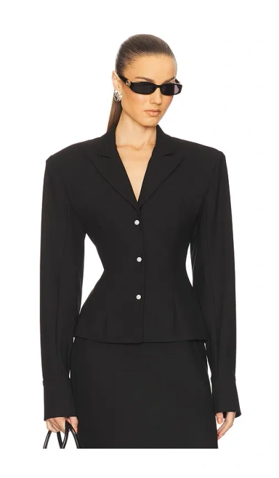 Helsa The Suit Overshirt In Black