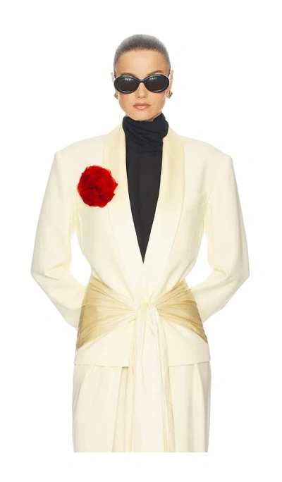 Helsa The Tux Blazer In Butter Yellow