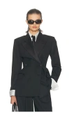 Helsa The Tuxedo Jacket In Black