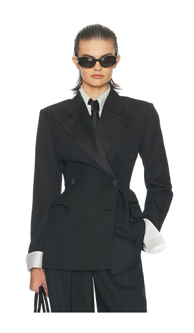 Helsa The Tuxedo Jacket In Black