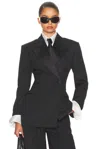 Helsa The Tuxedo Jacket In Black