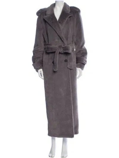 Pre-owned Helsa Trench Coat In Gray