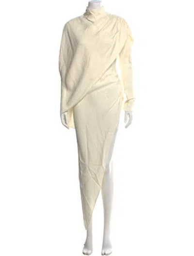 Pre-owned Helsa Turtleneck Long Dress W/ Tags In Neutrals