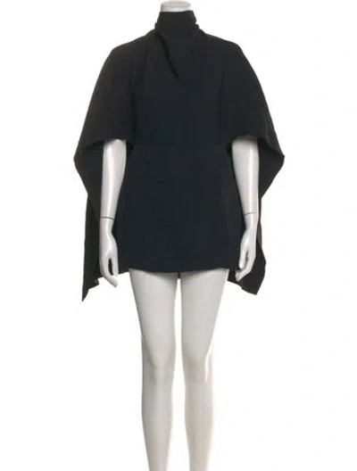 Pre-owned Helsa Turtleneck Mini Dress In Black