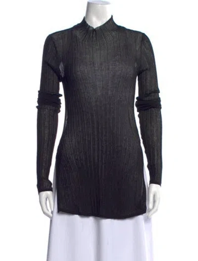 Pre-owned Helsa Turtleneck Sweater In Black