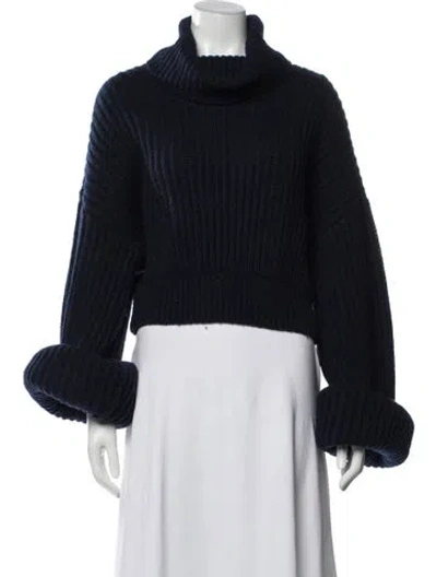 Pre-owned Helsa Turtleneck Sweater In Blue