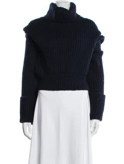 Pre-owned Helsa Turtleneck Sweater In Blue