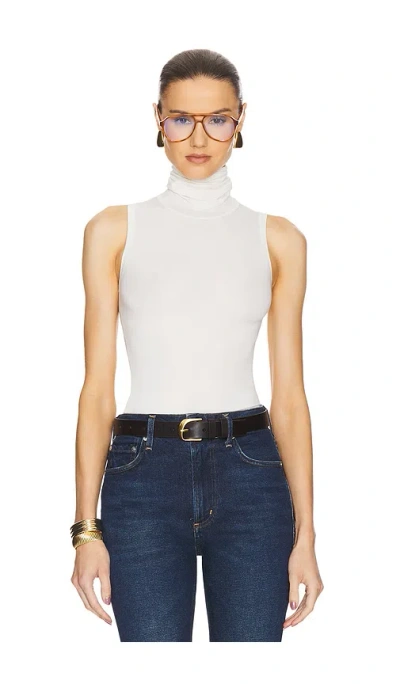 Helsa Turtleneck Tank In Cream