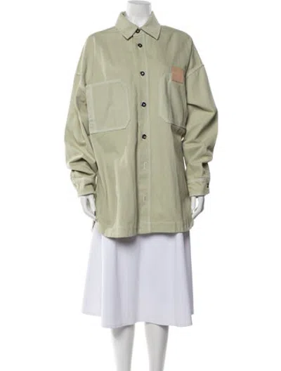 Pre-owned Helsa Utility Jacket In Green